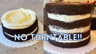 How to Properly Stack amp Fill a Cake NO TURNTABLE REQUIRED  Tutorial For Beginners [upl. by Auqkinahs63]