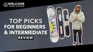 Top Picks for Beginners amp Intermediate 2024 Snowboards  Welcome Board Store [upl. by Nimad]