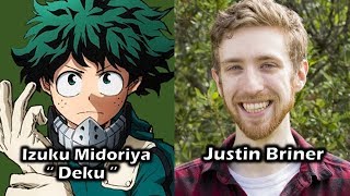 Characters and Voice Actors  My Hero Academia Season 1 English Dub [upl. by Gylys866]