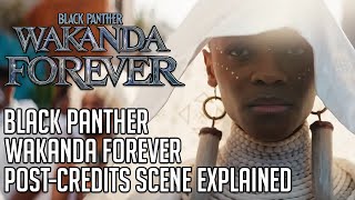 Black Panther Wakanda Forever PostCredits Scene Explained  Spoilers [upl. by Lleoj]