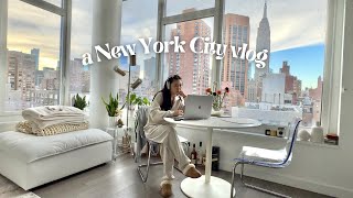 Living in NYC  Morning routine new friendships skincare favorites amp more [upl. by Eimmak689]