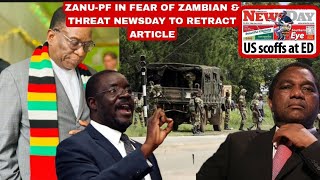 Breaking🥵VaMnangagwa amp ZanuPF threatens Newspaper writer over Zambia unwarranted attack story💔 [upl. by Dragone648]