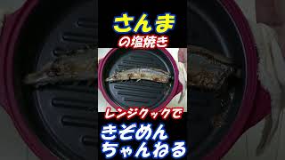 レンジクック 焼き魚 さんまの塩焼き microwavecooker 微波炉 전자레인지조리기 shorts 017 [upl. by Dwain]