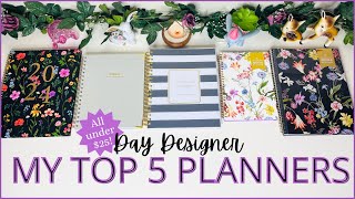 My Top 5 Planners for 2024  Day Designer Planner I 25 amp under planners Target amp Walmart Planners [upl. by Ocker]