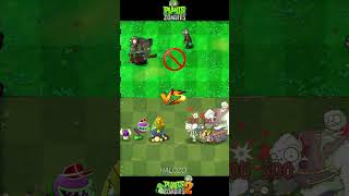 Pvz vs pvz 2  Cob Cannon Chomper Puff Shroom Vs Gargantuar zombie Team shorts [upl. by Yecram]