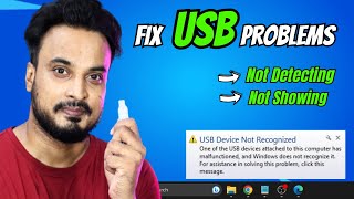 Fix USB Not Showing or Not Recognized in Windows 1011 2023 Hindi [upl. by Samy]