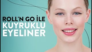 RollN Go İle Kuyruklu Eyeliner Uygulaması [upl. by Enelloc75]