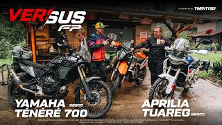 Yamaha Ténéré 700 vs Aprilia Tuareg 660  Versus FP [upl. by Pitts789]