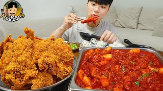 ASMR MUKBANG 직접 만든 매운 닭발 떡볶이 푸딩계란찜 닭껍질튀김 먹방 amp 레시피 FRIED CHICKEN AND Dakbal Tteokbokki EATING SOUND [upl. by Saber]