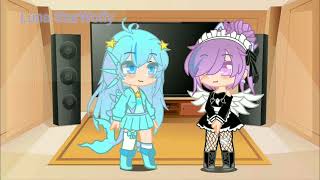 All zodiac signs react to Libra wear a maid dress｜Gacha Club｜Idk what to say [upl. by Teage]