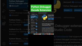 Python Debugger Vscode Extension debugging python coding tutorial [upl. by Radley48]