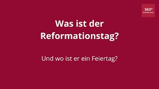 Was ist der Reformationstag Ein Erklärvideo [upl. by Ainnos]