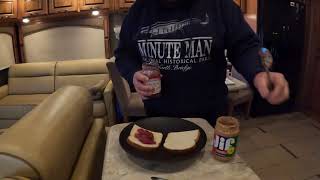 Jam on it Peanut Butter amp Jelly Sandwich with Creamy Jif amp Smuckers Reduced Sugar Strawberry Jam [upl. by Leviralc571]