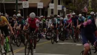 Bike Racing  Redlands Bicycle Classic 2024 Criterium  Crash [upl. by Zingale]