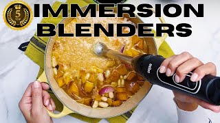 Top 5 Immersion Blenders in 2024 – Immersion Blender Review [upl. by Gaillard]