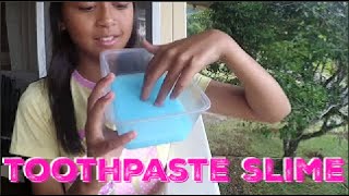 DIY Slime with toothpaste  Cara membuat Clear Jelly Slime  Bikin Slime Pakai Asisten [upl. by Conan]