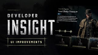 Developer Insight  UI Improvements  Hunt Showdown 1896 [upl. by Nanreit]