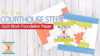 Courthouse Steps Foundation Paper Pads by It’s Sew Emma [upl. by Vincenty653]