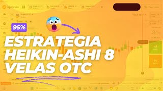 ESTRATEGIA HEIKIN ASHI 8 VELAS OTC indicador free trading [upl. by Ailedamla]