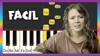 JESSE y JOY  Corre  PIANO TUTORIAL  PIANO FÁCIL CON NOTAS [upl. by Razatlab]