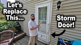 How to Replace a Storm Door  Andersen 400 Series [upl. by Kristy]