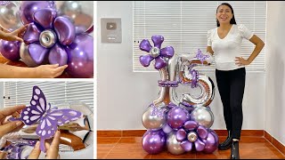 Como hacer un Bouquet de Globos para 15 años  🎉15th Birthday Balloon Bouquet 🎉 [upl. by Johan]