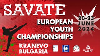 Savate  European Youth Championships 22 June 2024  Ring 2 [upl. by Atterbury22]