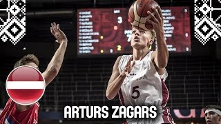 Arturs Zagars  AllStar Five  FIBA U18 European Championship 2018 [upl. by Arriet]