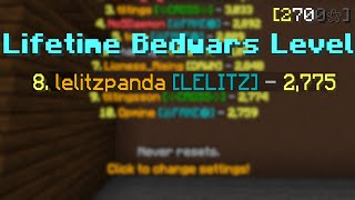 Getting 8 on the Star Leaderboard In Bedwars [upl. by Eixid]