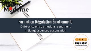 Formation Régulation émotionnelledifférence entre émotions sentiment mélangé à pensée et sensation [upl. by Truman575]