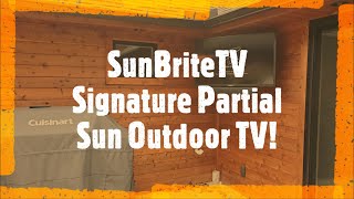 SunBriteTV Signature 2 Outdoor LED HDR 4K TV Unboxing and Install [upl. by Benson598]