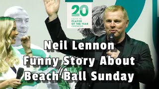 Neil Lennon Funny Story About Beach Ball Sunday  20th Celtic Player of the Year Awards  120524 [upl. by Aztin]