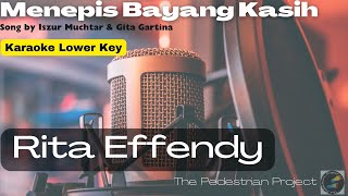 Menepis Bayang Kasih  Rita Effendy  Karaoke Lower Key [upl. by Ezana]