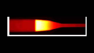 Samples focused in isotachophoresis ITP as they pass through a taper in a channel [upl. by Nickelsen603]