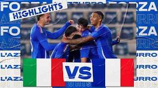 Highlights ItaliaFrancia 22  Under 21  Amichevole [upl. by Eiramnwad281]