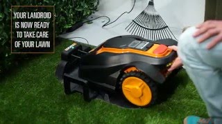 WORX LANDROID ML robotic lawn mower INSTALLATION English  wwwworxlandroidcom [upl. by Prudy]