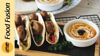 Hummus amp Falafel Wraps Recipe By Food Fusion Ramzan Special [upl. by Gawain]