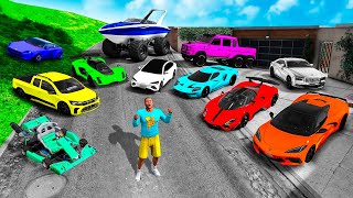 COLECIONANDO CARROS DO SIMEON NO GTA 5 [upl. by Rubin81]