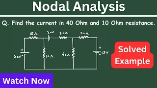 Electrical Circuit Nodal Analysis  Nodal Analysis Steps  Nodal Voltage Analysis Tutorial  KCL [upl. by Fisa]