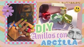 DIY Anillos de arcilla AESTHETIC [upl. by Lartnom]