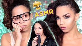 ASMR Doing My Makeup  I Tried an ASMR Makeup Tutorial  Things Got Weird [upl. by Celka]