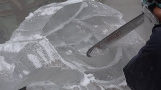 Time Lapse of Ice Sculpting [upl. by Arikahc947]