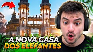 CONSTRUÍ UM SANTUÁRIO PROS ELEFANTES NO MINECRAFT 313 [upl. by Aisyle]