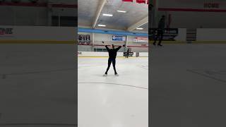 double toe loop figureskating iceskating [upl. by Nnylecoj455]