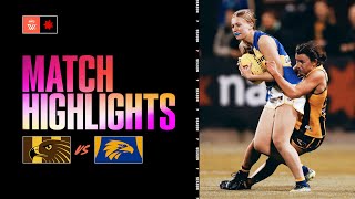 Hawthorn v West Coast Highlights  Round 6 S7  AFLW [upl. by Ahsram271]