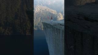 drone preikestolen norway travel mountains [upl. by Llerrehs]