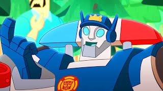 Rescue Bots Academy  S01 E04  Kid’s Cartoon  Transformers Junior [upl. by Ardel272]