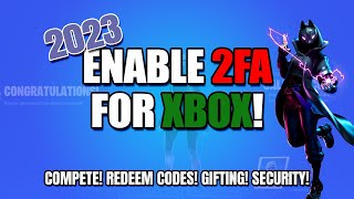 How to Enable 2FA Two Factor Authentication on Xbox  Working 2023  Fortnite [upl. by Eilah]