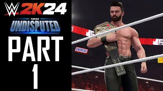 WWE 2K24  MyRise Undisputed  Gameplay Walkthrough  Part 1  quotImposter Syndromequot [upl. by Noret746]