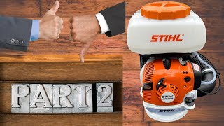 Stihl SR 200 Backpack Sprayer Part 2 Update [upl. by Gibbie775]